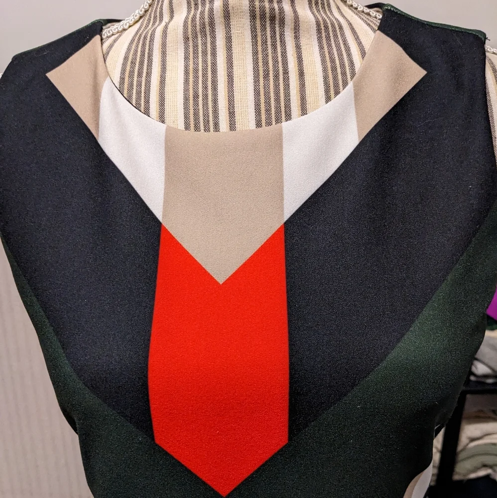 Calvin Klein dressy colorful slim dress - Picture 16 of 16